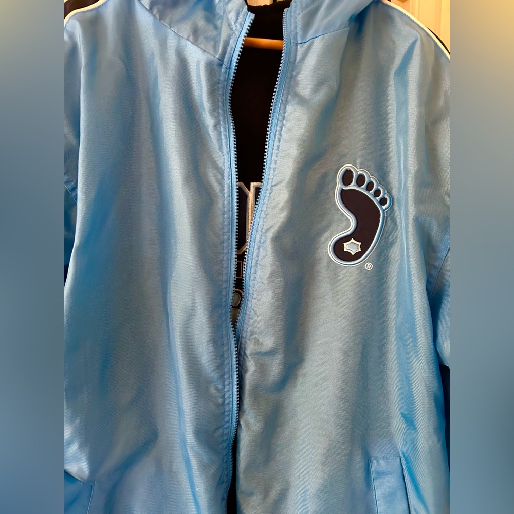 Mens Colosseum North Carolina Tar Heels UNC Reversible Fleece  Coat Jacket - Picture 8 of 9